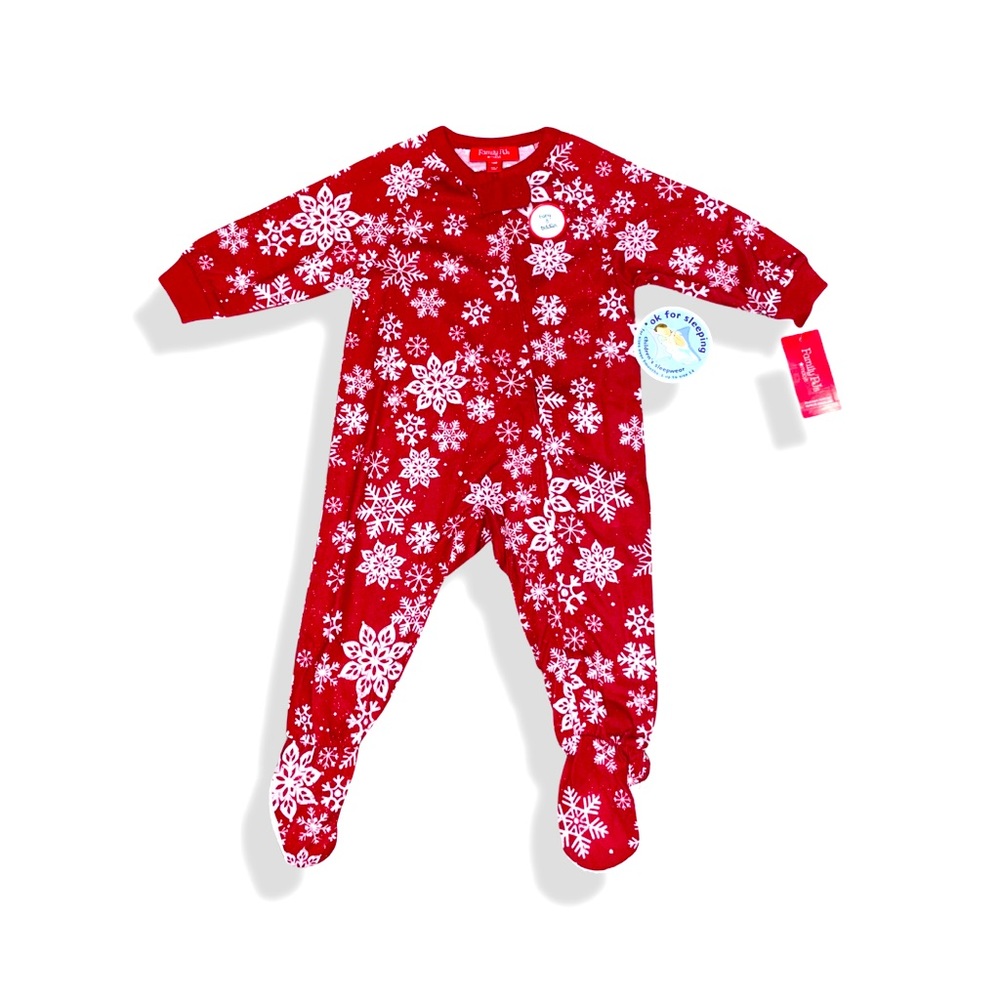 Christmas Holiday Snowflake One Piece Pajamas (Baby)